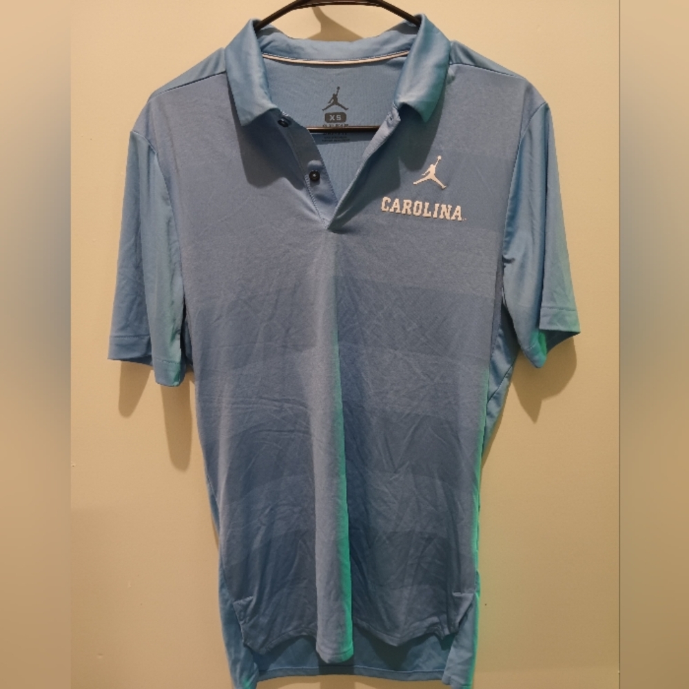Mens XS Jordan Carolina Tar Heel Blue Dry-Tec Color Shirt